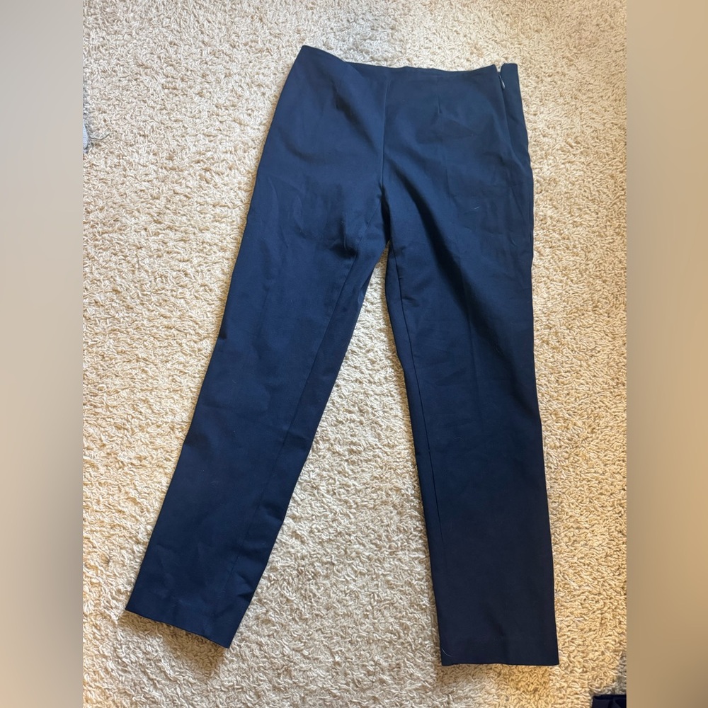 Time & Tru Navy Ankle Work Pants